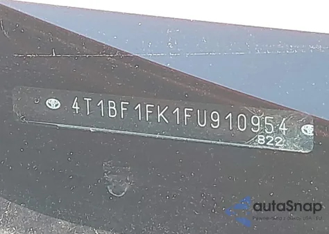 2015 Toyota Camry Se из США, поврежденный, VIN 4T1BF1FK1FU910954